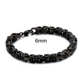 Stainless Steel 4/6/8mm Width Dubai Chain Bracelet