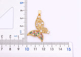 Fashion CZ Gold Colour Butterfly Necklace - 12 Options