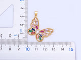 Fashion CZ Gold Colour Butterfly Necklace - 12 Options