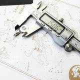 925 Sterling Silver Footprint Disc Hanging Charm - 2 Options