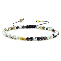 4mm Natural Stone Bead Adjustable Bracelet - 17 Options