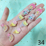 Fashion 5pairs/set Cute Clip On Earrings - 20 Options