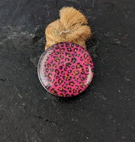 Handmade Pink Animal Print Snap Charm - 9 designs