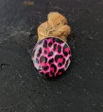 Handmade Pink Animal Print Snap Charm - 9 designs