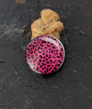 Handmade Pink Animal Print Snap Charm - 9 designs