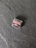 Stainless Steel Pastel Mama Italian Charm