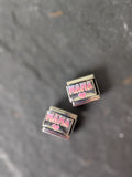 Stainless Steel Pastel Mama Italian Charm