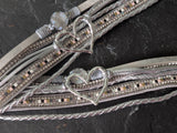 Multi Strand PU Leather Wrap Boho Bracelet - 6 Colours