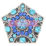 Polygon Crystal Snap Charm - 8 Colours