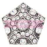 Polygon Crystal Snap Charm - 8 Colours