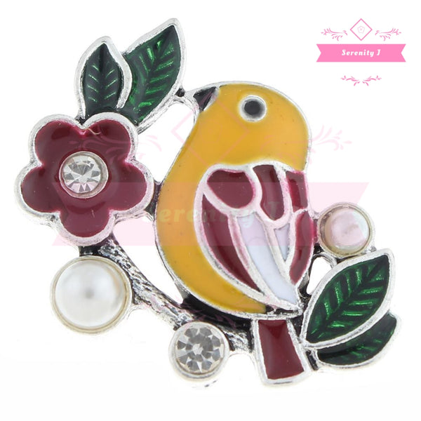 Yellow Bird Snap Charm