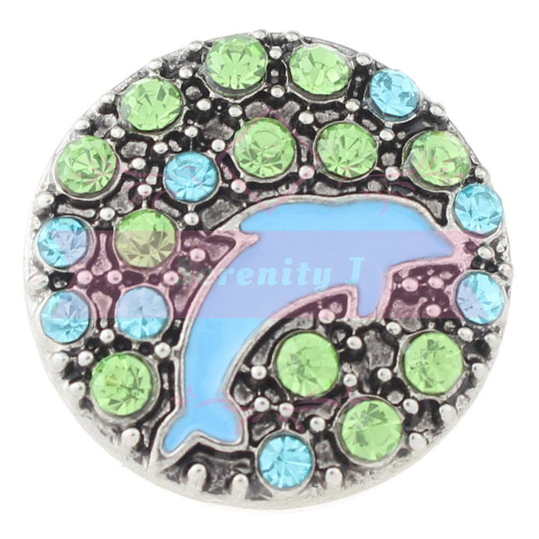 Blue Dolphin Snap Charm