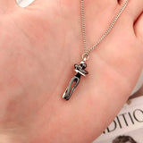 Stainless Steel Embracing Couple Necklace - 8 Options