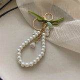 Fashion Imitation Pearl/Leather Keychain - 2 Options