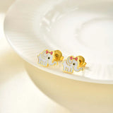 Stainless Steel Cute Gold Plated Stud Earrings - 3 Options