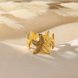Stainless Steel Summer/Sea Themed Open Rings - 34 Options