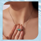 Fashion Oval Natural Amazonite Necklace