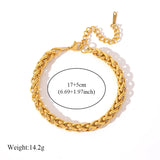 Stainless Steel Gold Colour Bracelet - 10 Options