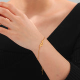 Stainless Steel Cut-out Bracelet - 5 Options - 2 Colours