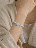 Fashion Light Blue Adjustable Ceramic Bracelet