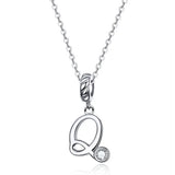 925 Sterling Silver Letter/Initial Necklace - 26 Options