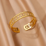 Stainless Steel Open Cuff Bangle - 22 Options