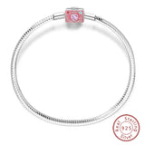 925 Sterling silver 17-20CM Charm Bracelet - Various Designs