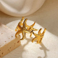 Stainless Steel Summer/Sea Themed Open Rings - 34 Options