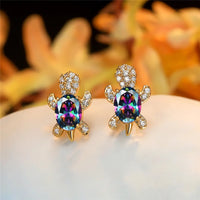 Fashion CZ Turtle Earrings - 31 Options