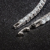 S925 Sterling Silver Bracelet Zirconia Tennis Bracelet 4mm 16-20cm