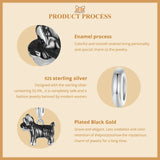 925 Sterling Silver Dog Hanging Charm - 9 Options