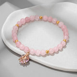 Natural Stone Heart Bracelet - 11 Options