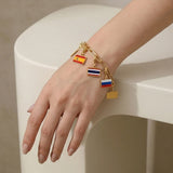 Stainless Steel 10mm Country Flag Charms - 24 Options