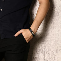 Stainless Steel and Silicone Dad Bracelet - 20 Options