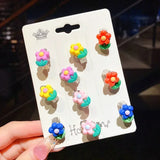 Fashion 10pcs/set Clip on Acrylic Earrings - 5 Options