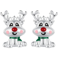 925 Sterling Silver Christmas Stud Earrings - 9 Options