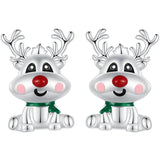 925 Sterling Silver Christmas Stud Earrings - 9 Options