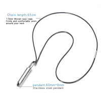 Stainless Steel  Breathing Anxiety Necklace- 2 Options - 5 Colours