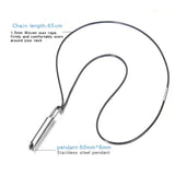Stainless Steel  Breathing Anxiety Necklace- 2 Options - 5 Colours