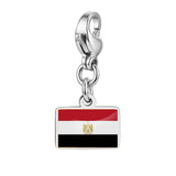 Stainless Steel 10mm Country Flag Charms - 24 Options