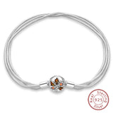 925 Sterling silver 17-20CM Charm Bracelet - Various Designs