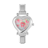 Stainless Steel Heart Italian Charm Watch - 29 Options