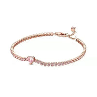 925 Sterling Silver Cubic Zirconia Tennis Bracelet - 14 Options