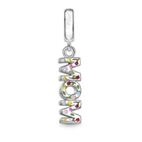 925 Sterling Silver Rainbow Love/Family Hanging Charm - 4 Options