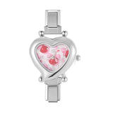 Stainless Steel Heart Italian Charm Watch - 29 Options