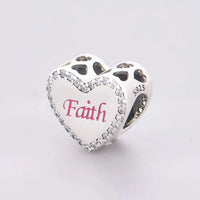 925 Sterling Silver Pink Ribbon/Hope Charm - 5 Options