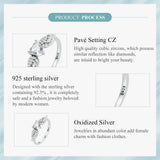 925 Sterling Silver CZ Heart Wing Ring - 2 Colours
