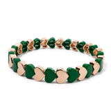Fashion Colourful Enamel Heart Bracelet - 9 Options