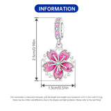 925 Sterling Silver Flower/Leaf Themed Hanging Charm - 25 Options