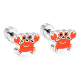 Stainless Steel Small Flat Back Animal Earrings - 20 Options